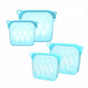 Stand-Up Silicone Bag (Blue)