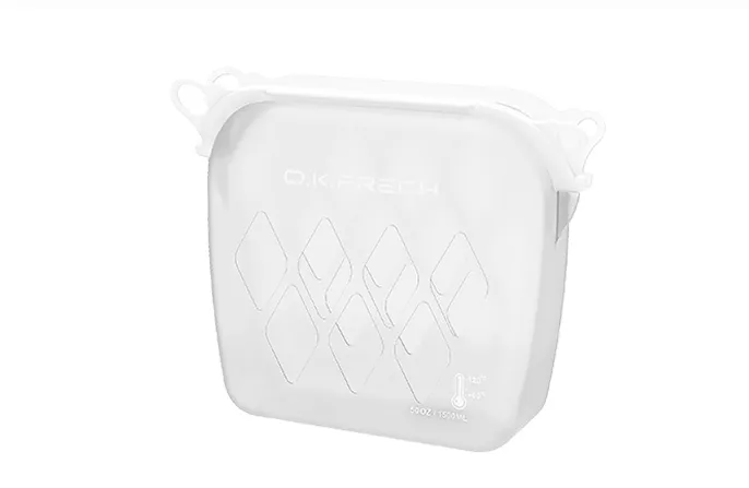 Transparent silicone bag